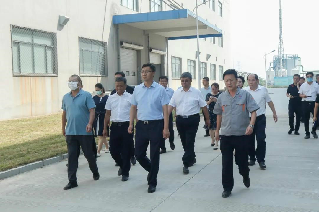 县长戚永和视察99贵宾会药业项目建设